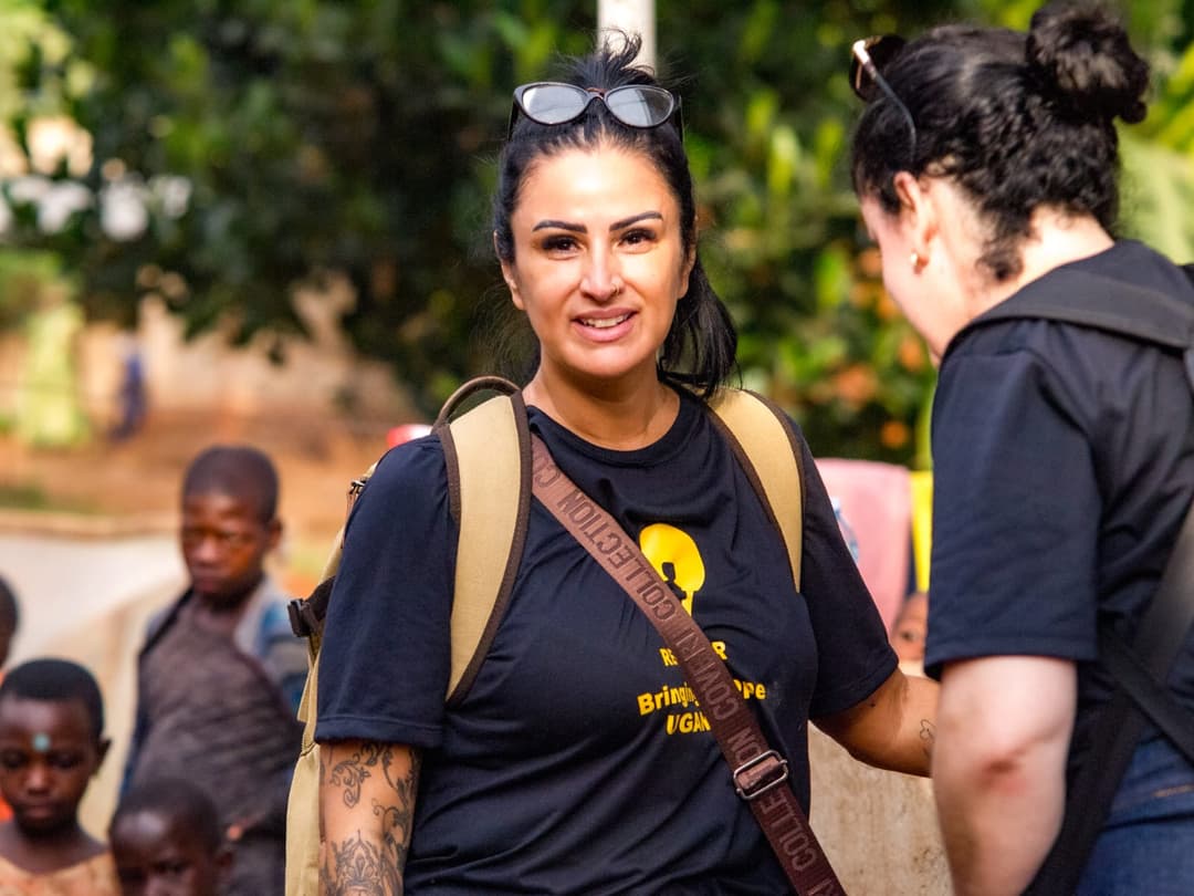 Fotos do trabalho voluntário em Uganda